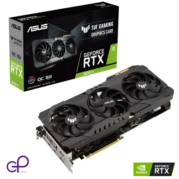 کارت گرافیک ایسوس TUF GAMING GEFORCE RTX 3070 TI OC EDITION O8G پدیده پی سی padidehpc.com