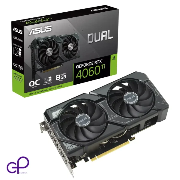 کارت گرافیک ایسوس Dual RTX 4060 TI SSD OC Edition 8GB GDDR6 پدیده پی سی padidehpc.com