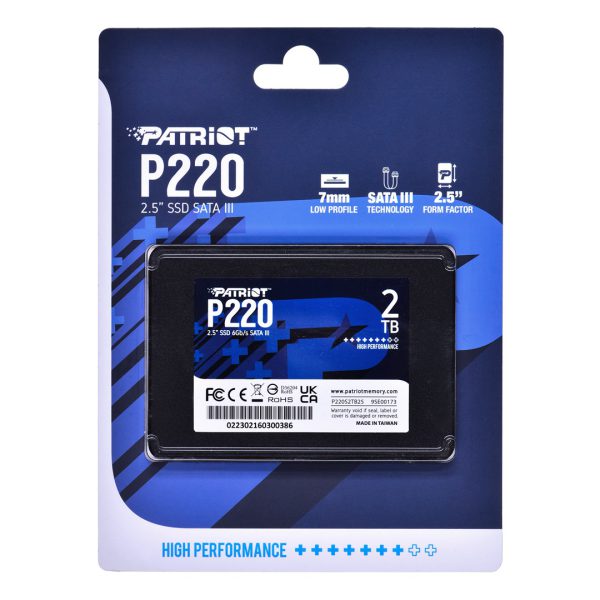 حافظه SSD Patriot اینترنال پاتریوت P220 ظرفیت 2 ترابایت پدیده پی سی padidehpc.com