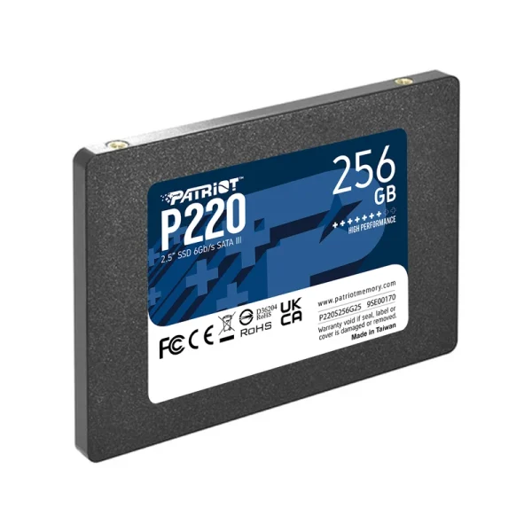 حافظه SSD Patriot اینترنال پاتریوت P220 ظرفیت 256 گیگابایت پدیده پی سی padidehpc.com