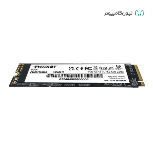 حافظه SSD M2 Patriot اینترنال پاتریوت P320 ظرفیت 1 ترابایت پدیده پی سی padidehpc.com