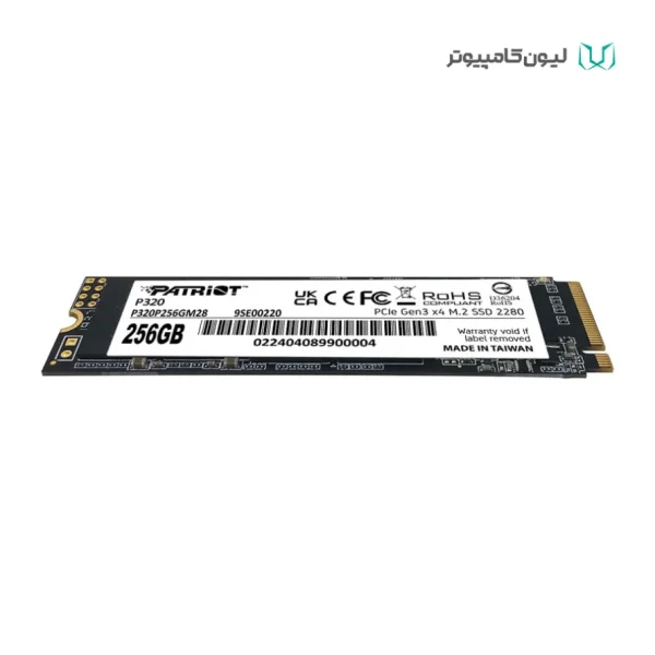 حافظه SSD M2 Patriot اینترنال پاتریوت P320 ظرفیت 256 گیگابایت پدیده پی سی padidehpc.com