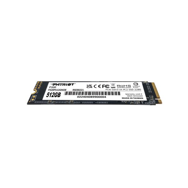 حافظه SSD M2 Patriot اینترنال پاتریوت P320 ظرفیت 512 گیگابایت پدیده پی سی padidehpc.com