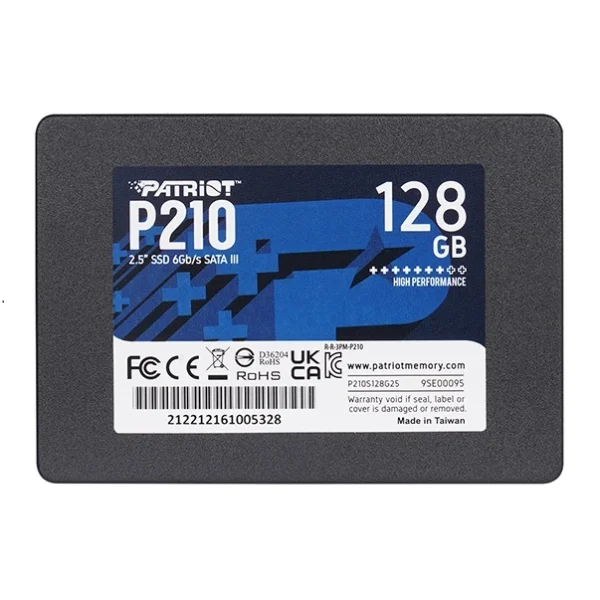 حافظه SSD Patriot اینترنال پاتریوت P210 ظرفیت 128 گیگابایت پدیده پی سی padidehpc.com